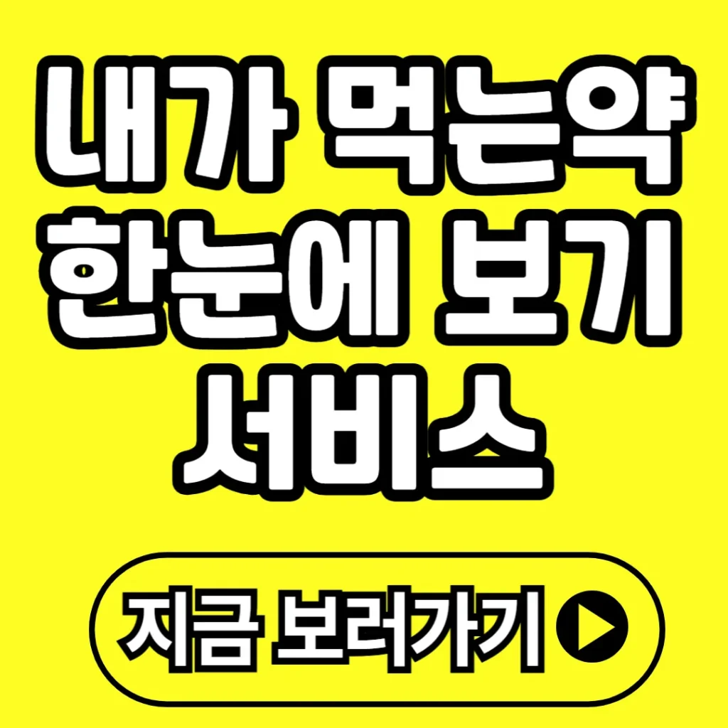 내가 먹는약 한눈에 보기 서비스 (+이용방법, 앱, 관련영상 등)