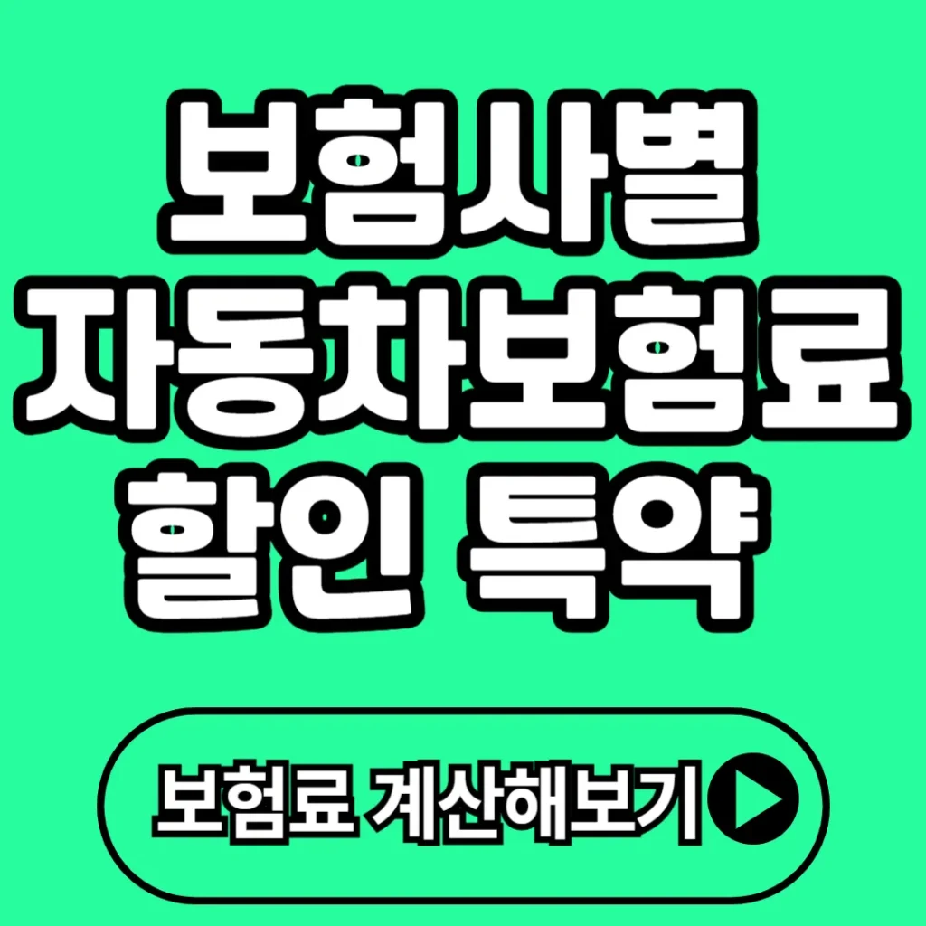 보험사별 자동차보험료 할인 특약 비교 가이드 (2025년 최신)