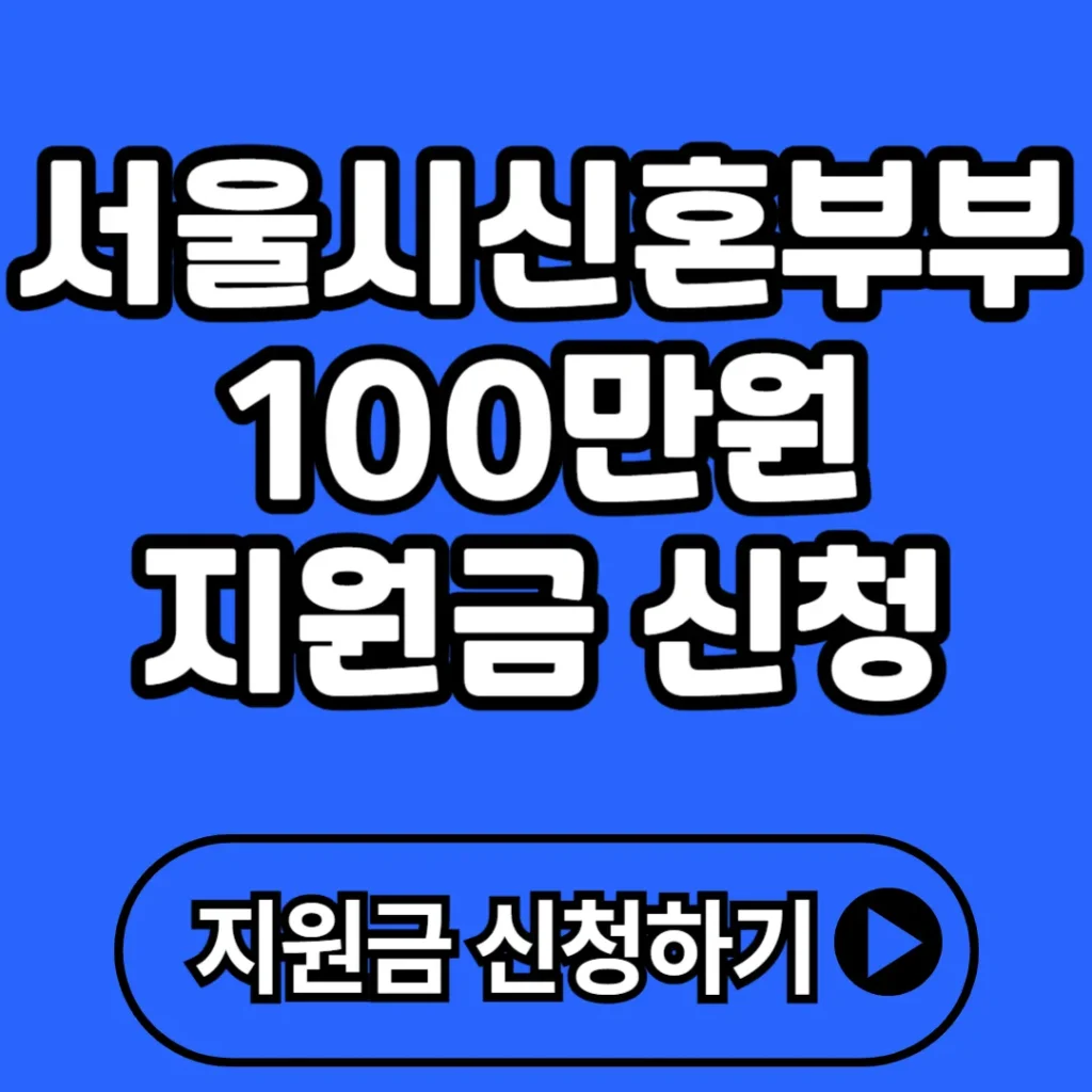 서울시 신혼부부 100만원 지원금 신청 방법 총정리 – 조건, 절차, 혜택까지! (2025년 최신)